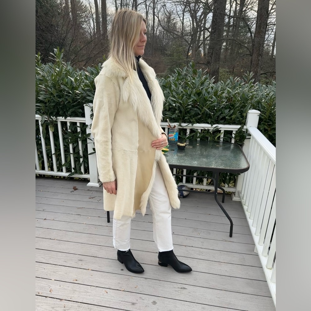SOLD Theory “Jathan” shearling coat
